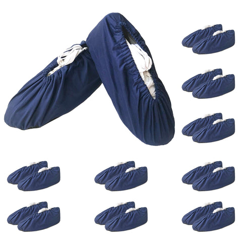 10 pc Shoe & Boot Covers, Durable Cotton Breathable Reusable Shoe Covers, Non Slip Washable Foot & Shoe Booties In Australia - Darrahopens