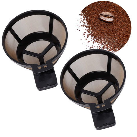 4pc Reusable Single Serve Brew Coffee Basket Scoop,Gold Coffee Filters Replacement Compatible with  Coffee Makers  Accessories In Australia - Darrahopens