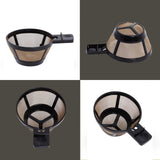 4pc Reusable Single Serve Brew Coffee Basket Scoop,Gold Coffee Filters Replacement Compatible with  Coffee Makers  Accessories In Australia - Darrahopens