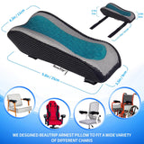 2pc  Ergonomic Armrest Pads- Office Chair Arm Rest Cover Pillow - Elbow Support Cushion for Computer, Gaming and Desk Chairs In Australia - Darrahopens