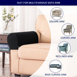 2pc Stretch Armrest Covers Spandex Arm Covers for Chairs Couch Sofa Armchair Slipcovers for Recliner Sofa with Twist Pins