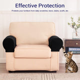 2pc Stretch Armrest Covers Spandex Arm Covers for Chairs Couch Sofa Armchair Slipcovers for Recliner Sofa with Twist Pins
