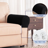 2pc Stretch Armrest Covers Spandex Arm Covers for Chairs Couch Sofa Armchair Slipcovers for Recliner Sofa with Twist Pins In Australia - Darrahopens