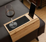 Sofa Arm Tray Table for Couch Flexible/Foldable Sofa Tray  Rotating Phone Holder Couch Arm Table Perfect In Australia - Darrahopens