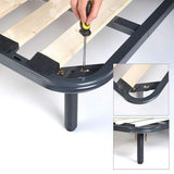 2Pcs Adjustable Height Center Support Leg for Bed Frame, Bed Center Slat heavy Support Leg, Extra Durable Steel Furniture