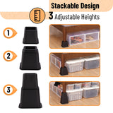 Adjustable Bed Risers, Furniture Risers, Elevation in Heights Table Riser, Risers for Bed Frame, Bed Height Risers, Bed Raiser In Australia - Darrahopens