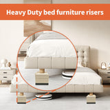 8pc Bed Lifts Risers, Heavy Duty Furniture Elevator in Heights of Raising Blocks for Bed, Couch, Desk, Sofa, Tables, Headboard Stilts In Australia - Darrahopens