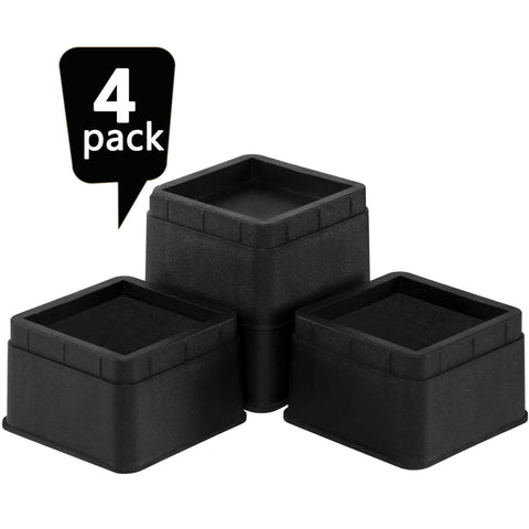 4pc Bed Risers  inch Heavy Duty Furniture Risers for Sofas Table Couch Lift Height of  Inches In Australia - Darrahopens