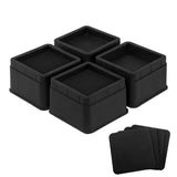 4pc Bed Risers  inch Heavy Duty Furniture Risers for Sofas Table Couch Lift Height of  Inches