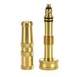 Garden Water Hose Nozzle, Sprayer,  Thread Inlet, High Pressure Attachment, Heavy-Duty Brass, Adjustable