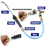 2pc  High Pressure Washer Wand, Portable High Pressure Water Gun, Extendable Washer Sprayer with Water Hose Nozzle