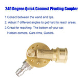 Pressure Washer Pivoting Coupler, Quick Connect Gutter Cleaner Attachment,  Degree with  Angles for Power Washer Spray Nozzle In Australia - Darrahopens