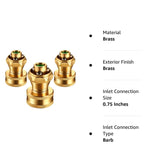 3 pc Brass Nozzle Power Brass Nozzle Hose Nozzle, Adjustable Twist Sprayer for Garden In Australia - Darrahopens