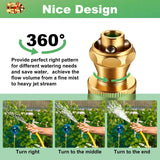 3 pc Brass Nozzle Power Brass Nozzle Hose Nozzle, Adjustable Twist Sprayer for Garden In Australia - Darrahopens