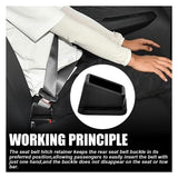 4pc Seat Belt Buckle Holder – Easy Access to The Buckles of Rear Seats - Plug The Seat Belt in with Only One Hand – Friendly to Kids