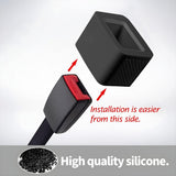 2pc Car Seatbelt Guard - Silicone Seat Belt Holder,Makes Receptacle Stand Upright for No-Hassle Buckling In Australia - Darrahopens