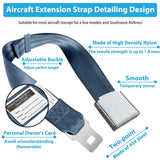 Airplane Belt Extender,  Seatbelt Extender eatbelt Extender Adjustable for  Airlines (Blue) In Australia - Darrahopens