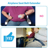 Airplane Belt Extender,  Seatbelt Extender eatbelt Extender Adjustable for  Airlines (Blue) In Australia - Darrahopens