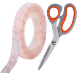 Industrial Strength Scissors Clear Self Mating Reclosable Fasteners, Stick-On Adhesive, Indoor-Outdoor Waterproof Compatible
