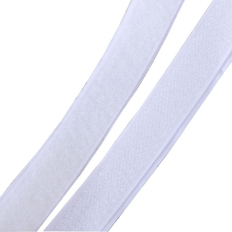 10pc Length Width Hook and Loop with Strong Self Adhesive Tape Strip Fastener (White) Adhesive tape,screen door In Australia - Darrahopens