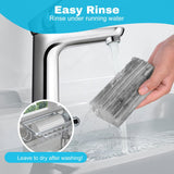 4pcs Damp Dusting Sponge Duster Grey, Household Clean Sponges Duster for Cleaning Baseboards Wet Sponges Cleaning Supplies Tool In Australia - Darrahopens