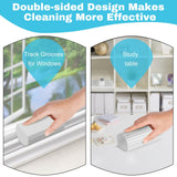 4pcs Damp Dusting Sponge Duster Grey, Household Clean Sponges Duster for Cleaning Baseboards Wet Sponges Cleaning Supplies Tool