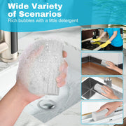 4pcs Damp Dusting Sponge Duster Grey, Household Clean Sponges Duster for Cleaning Baseboards Wet Sponges Cleaning Supplies Tool