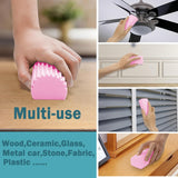 4pc Damp Duster Sponge Magical Eraser Sponge Damp Clean Duster Sponge with Ridges Household Cleaning Sponge In Australia - Darrahopens