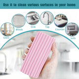 4pc Damp Duster Sponge Magical Eraser Sponge Damp Clean Duster Sponge with Ridges Household Cleaning Sponge In Australia - Darrahopens