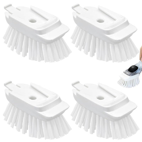 4PC New Brush Refills for New Soap Dispensing Dish Brush -  Dish Brush Cleaning Soap Dispensing Head Replacement for Scrubber In Australia - Darrahopens