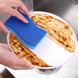 5pc Non-Scratch Cellulose Scrub Sponge, Dual-Sided Dishwashing Sponge for Kitchen Household daily dishwashing, pot cleaning In Australia - Darrahopens