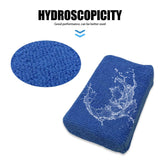 2 PCS Car Wash Wax Wipe,  Microfiber Terry Cloth Absorbent Cleaning Sponge Wipe, Multifunctional Car Polishing Wiping Accessory