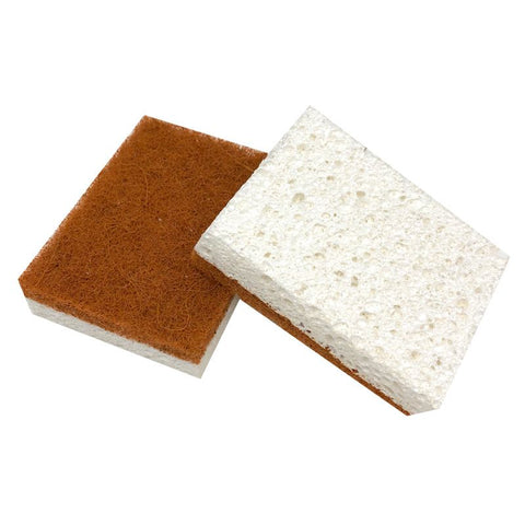12pc  Palm Fiber Scrubbing Sponge with Non Scratch Biodegradable Compostable Sponges,Long Lasting Dishwashing Kitchen Scrubber In Australia - Darrahopens