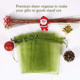 100pcs Drawstring Bags Olive Green,  Candy Mesh Gift Bags Jewelry Pouches Small Christmas Sachet In Australia - Darrahopens