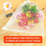 100pc  Fruit Protection Bags, Reusable Netting Bags  Mosquito Bug Insect Bird Nylon Net Barrier Bag with Drawstring In Australia - Darrahopens