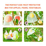 100pc  Fruit Protection Bags, Reusable Netting Bags  Mosquito Bug Insect Bird Nylon Net Barrier Bag with Drawstring In Australia - Darrahopens