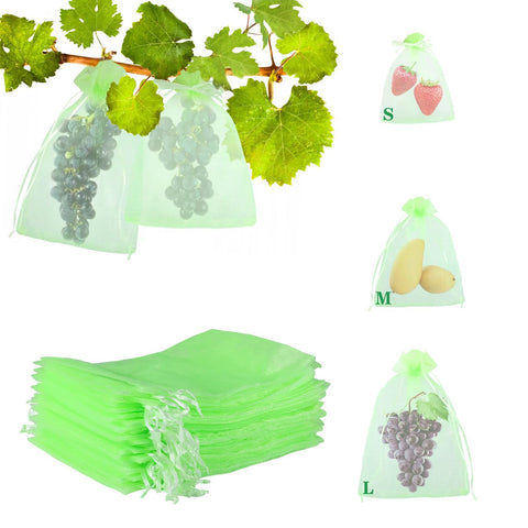 10 Pcs Fruit Protection Bags, Fruit Netting Bags with Drawstring, Garden Fruit Cover Mesh Bag to Protect Plants In Australia - Darrahopens