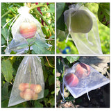 100 Pieces Fruit Netting Bags -  Fruit Protection Bags with Drawstring, Garden Plant Net Barrier Bag for Tomatoes, Grapes, Mangoes In Australia - Darrahopens