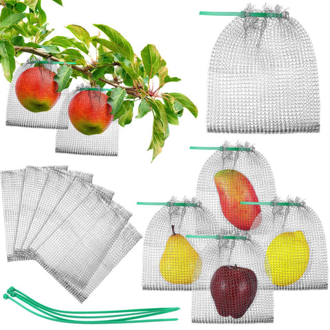 15 Pcs Fruit Protection Bags for Fruit Trees Stainless Steel Mesh Bags Bulk  Netting Bags Reusable Barrier Bags with Ties In Australia - Darrahopens