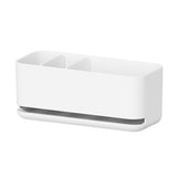 Sponge Holder for Kitchen Sink Organizer, Dish Brush Holder with Drain Tray for Countertop Dish Soap Dispenser Holder Storage