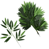 20Pcs Artificial Bamboo Leaves Fake Green Bamboo Stick Greenery Plant for Hotel Home Shelf Wall Farmhouse Bamboo Decoration In Australia - Darrahopens