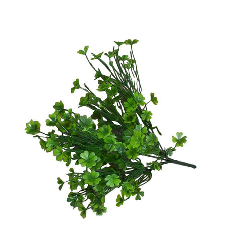 3 PCS Simulated Green Plants Decor Artificial Four Leaf Clover Fake Plant Lifelike Fake Greenery Foliage In Australia - Darrahopens