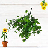 3 PCS Simulated Green Plants Decor Artificial Four Leaf Clover Fake Plant Lifelike Fake Greenery Foliage