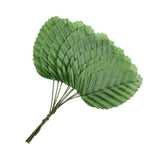 10pc Artificial Silk Green Leaves, Fake Faux Wired Single Leaf for Crafts Scrapbooking Floral Arrangements Home Kitchen Wedding In Australia - Darrahopens