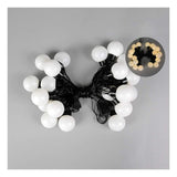 20 LED Connectable Globe String Lights Indoor Bedroom, 16.4ft Warm White String Lights with for Classroom Patio Party