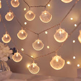 String Lights 19.6ft 40 LED Shell Shaped String Lights Battery Powered String Lights Suitable for Courtyard Family Gatherings