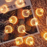 String Lights 19.6ft 40 LED Shell Shaped String Lights Battery Powered String Lights Suitable for Courtyard Family Gatherings