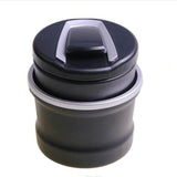 Car Ashtray with Lid Auto Ashtrays Smell Proof Smokeless Ashtray for Car Easy Clean Up Detachable Ash Tray with Blue Light(Black) In Australia - Darrahopens