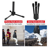 Portable Telescopic Stool - Lightweight Folding Chair for Camping & Fishing - Height Adjustable, Single Leg Tripod Seat - Foldable In Australia - Darrahopens