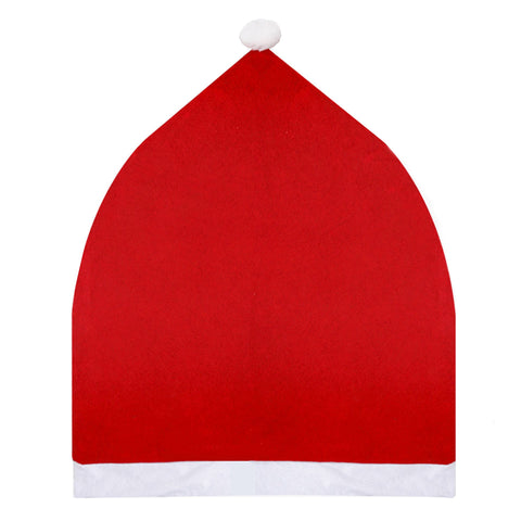 2 PCS Red Hat Dining Chair Slipcovers，Christmas Chair Back Covers Kitchen Chair Covers for Christmas Holiday Festival Decoration